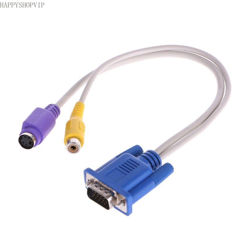 Câble Adaptateur VGA SVGA Mâle Vers S Vidéo 3 RCA Femelle, 15 Broches - Foto 13