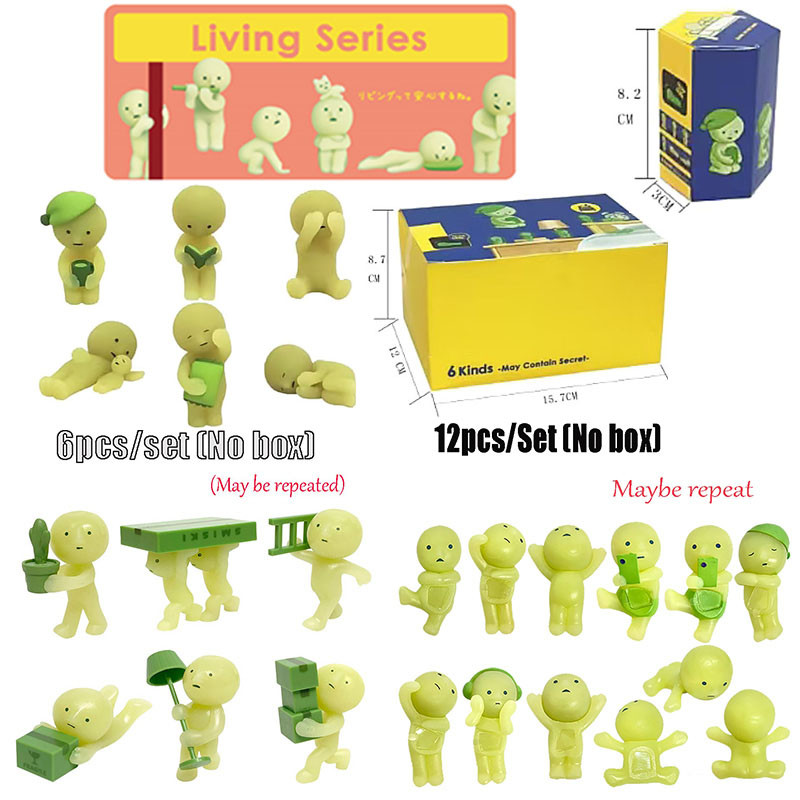 Smiski glow-in-the-dark blind box figures | Shopee Malaysia