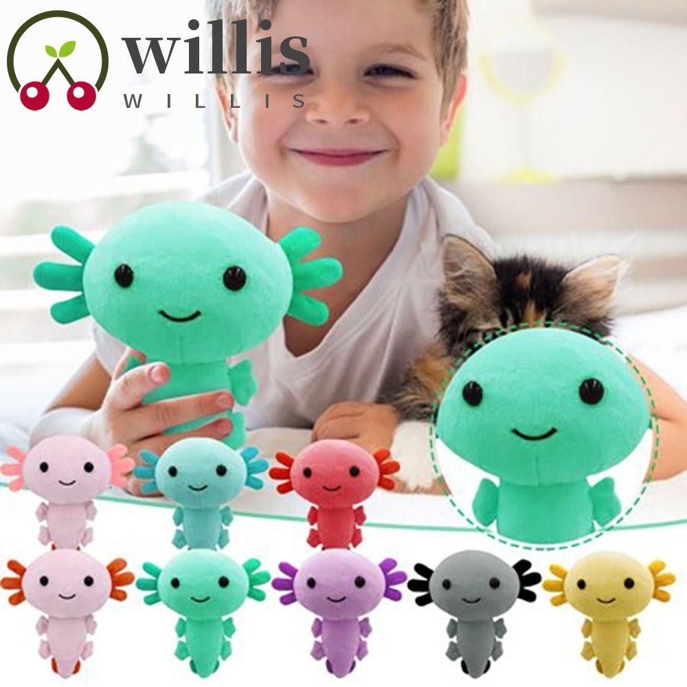 WILLIS 20cm Axolotl Plush Toy, Plushie Axolotl Fluffy Axolotl Stuffed ...