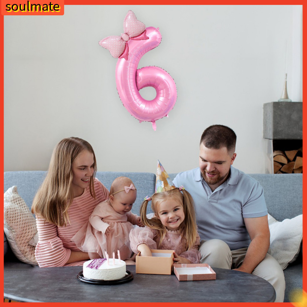 soulmate| Number Balloons Eco-friendly Balloon Party Decorations 40 ...