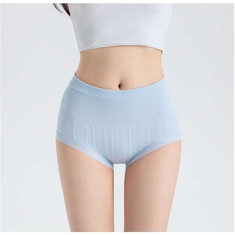 High Waisted Abdomen Narrowing Panties Women Hip Lifting Seamless High End Mugwort Anti Shopee 6625