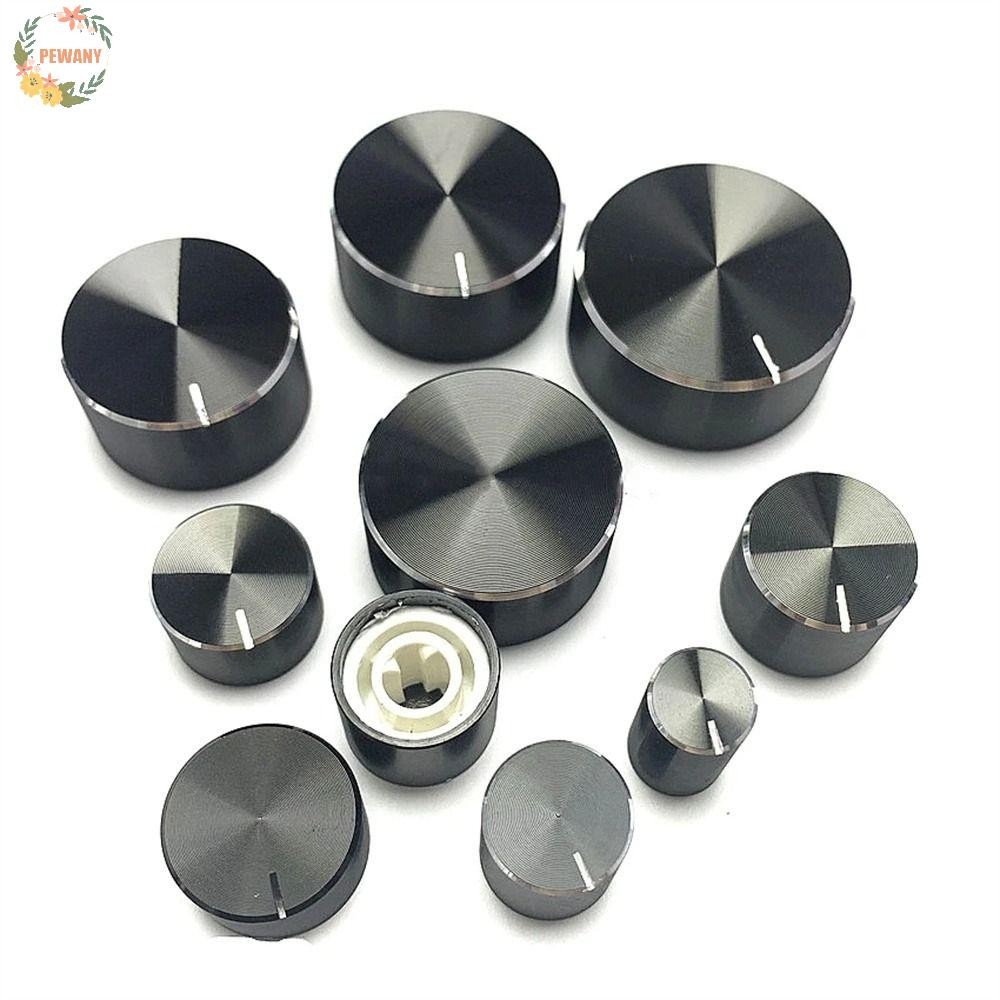 PEWANY Potentiometer Cap Black Metal Encoder Knob Audio Knob Rotary ...