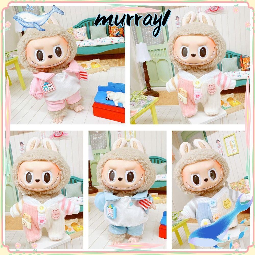 MURRAY1 Doll Clothes, 17cm labubu Playing House Miniature Student Suit ...