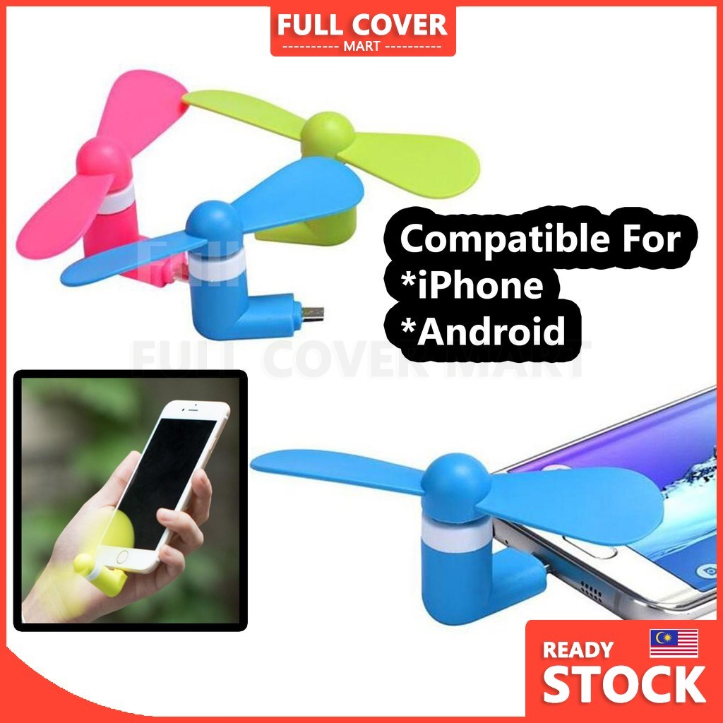 (ACC15) Portable USB 3.1 Micro V8 Port Iphone Mini Electric Fan Cooling ...