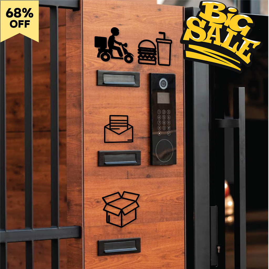 Outdoor Acrylic Signage for Food, Delivery, Parcel and Mail Sign ...