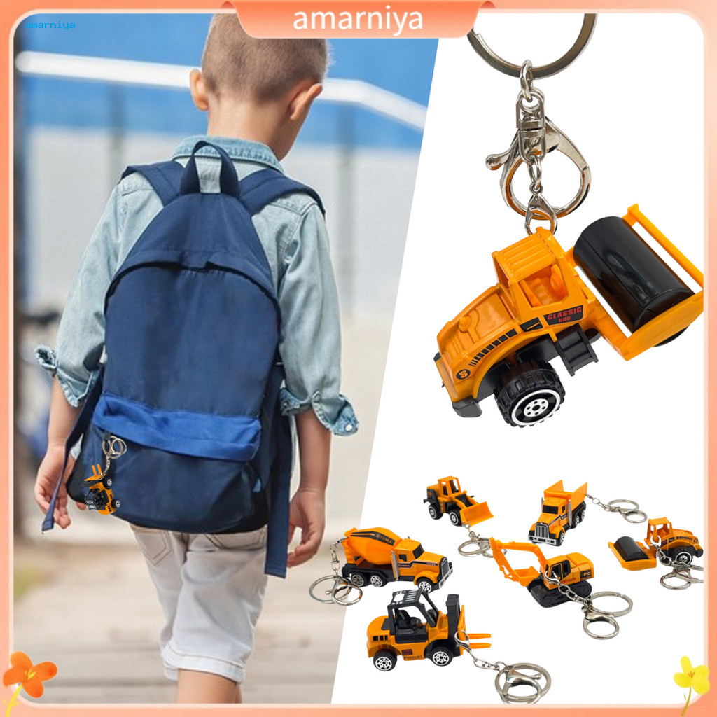 AMAR Mini Truck Keychain 1:64 Scale Construction Series Forklift ...