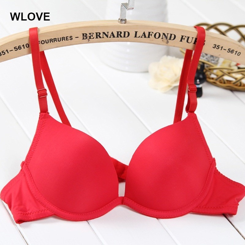 Girls Bras Single-breasted Student Solid Underwear Women Smooth ...