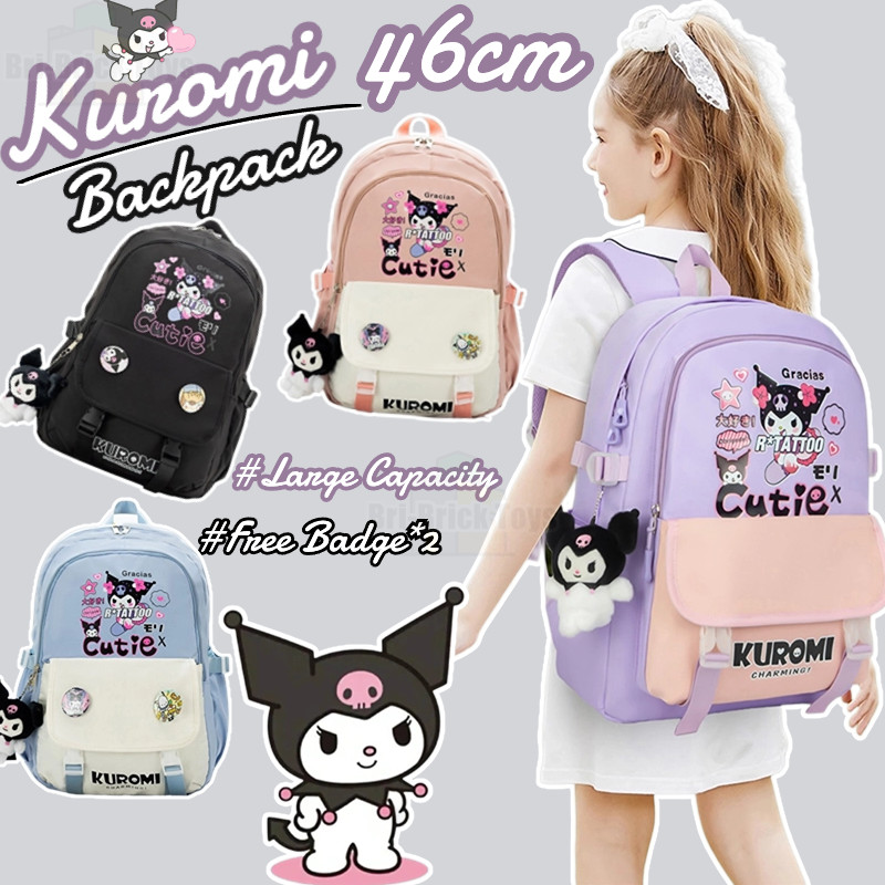 Kuromi School Bag 46cm Large Capacity Beg Budak Perempuan Barang Cute ...