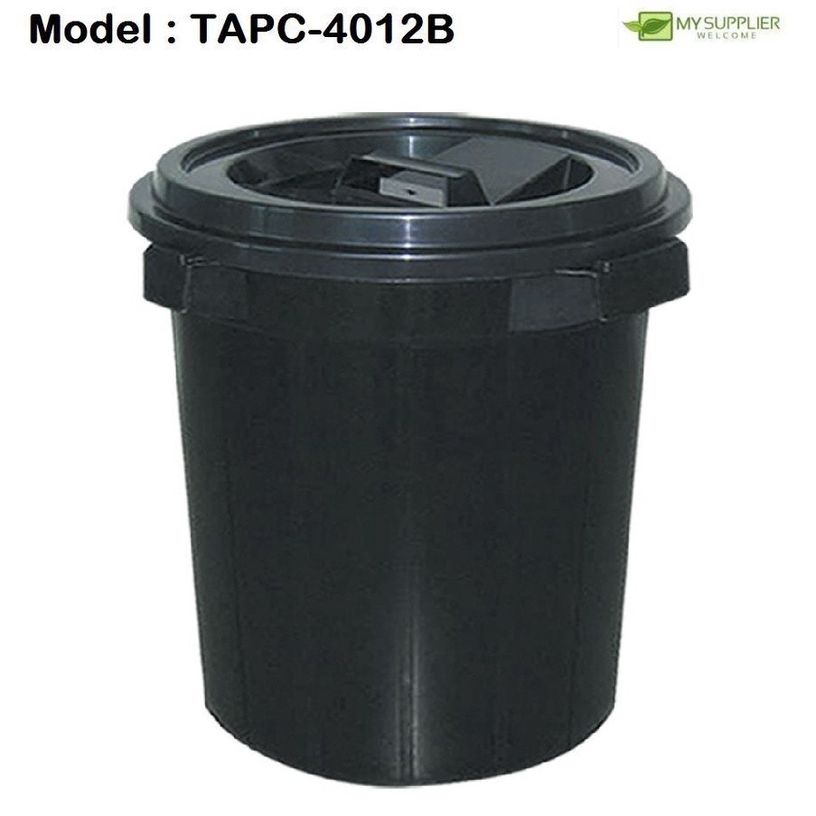TAPC-4012B CSK 4012b 12gal Black Pail With Cover W41cm*H74cm | Shopee ...