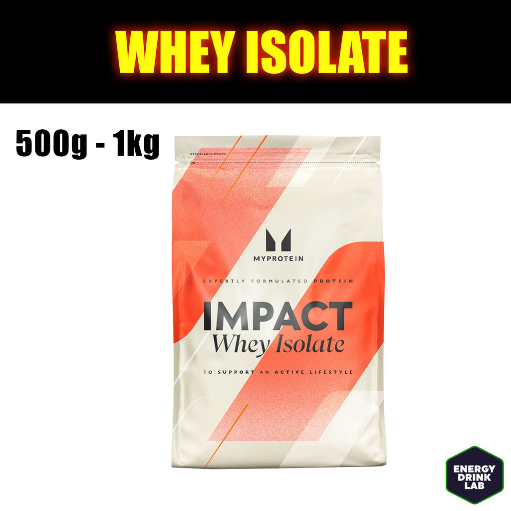 MyProtein Impact Whey Isolate Protein Powder 500g 1kg, Build Muscle