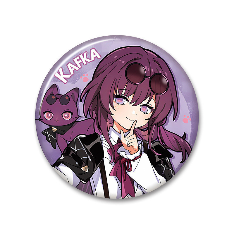 Honkai Star Rail Keychain acrylic stand Badge Kafka Jing Yuan Silver ...