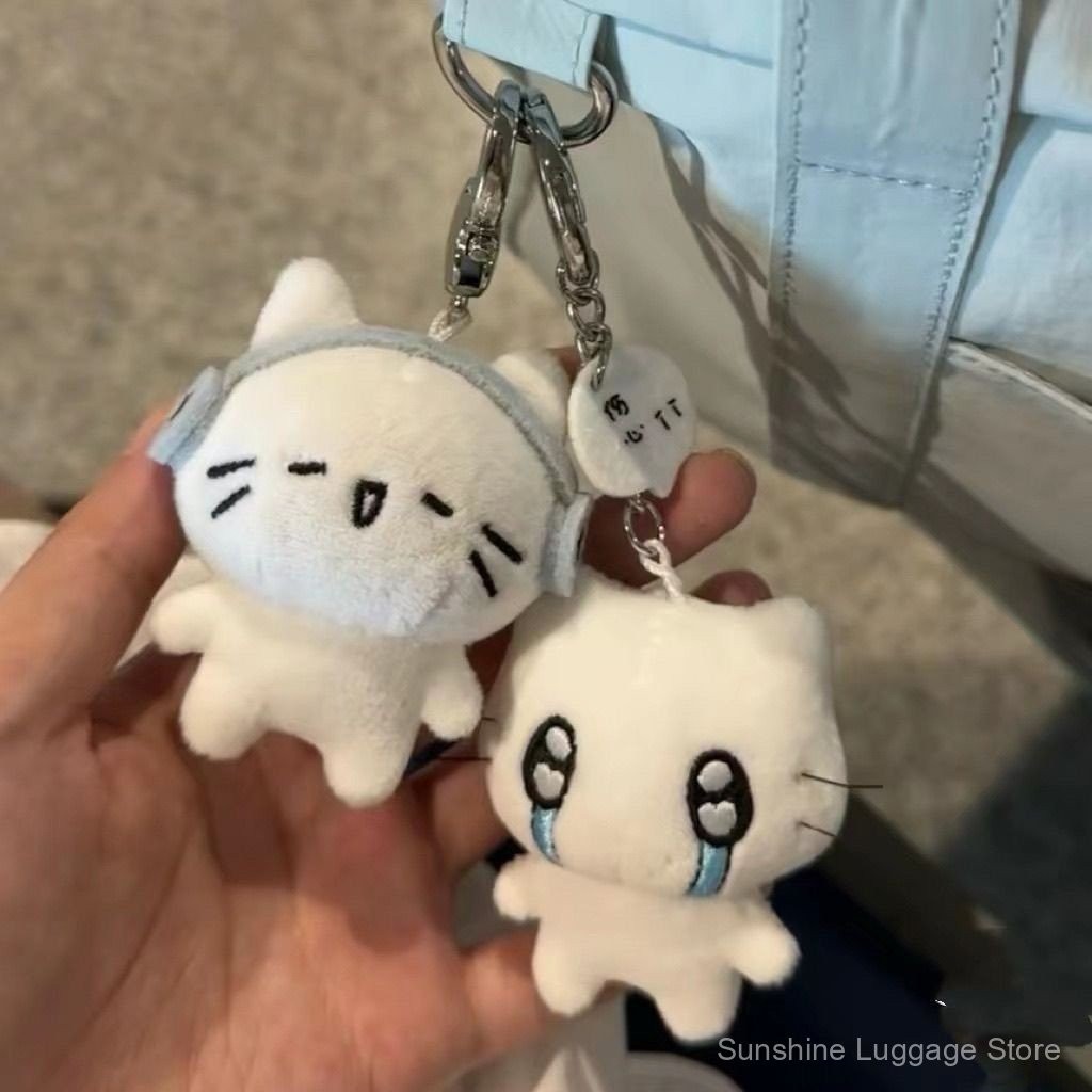 吊饰 挂件 配饰 钥匙扣 Accessories 可爱耳机猫小公仔卡通治愈毛绒小红书公仔包包挂饰公仔 6.15 Pendant ...