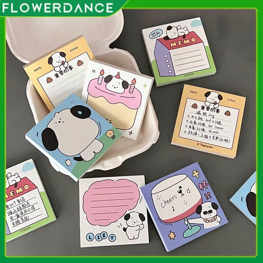 Cartoon Puppy Memo Pad Cartoon Notepad Cute Puppy Note Paper Tearable ...