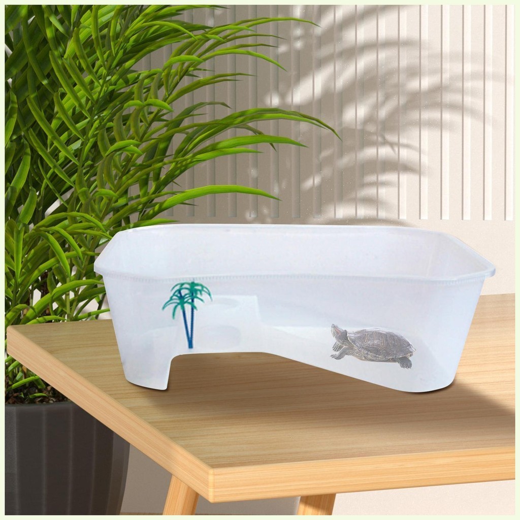 Turtle Habitat Reptile Habitat Turtle Aquarium Aquatic Turtle Tank with ...
