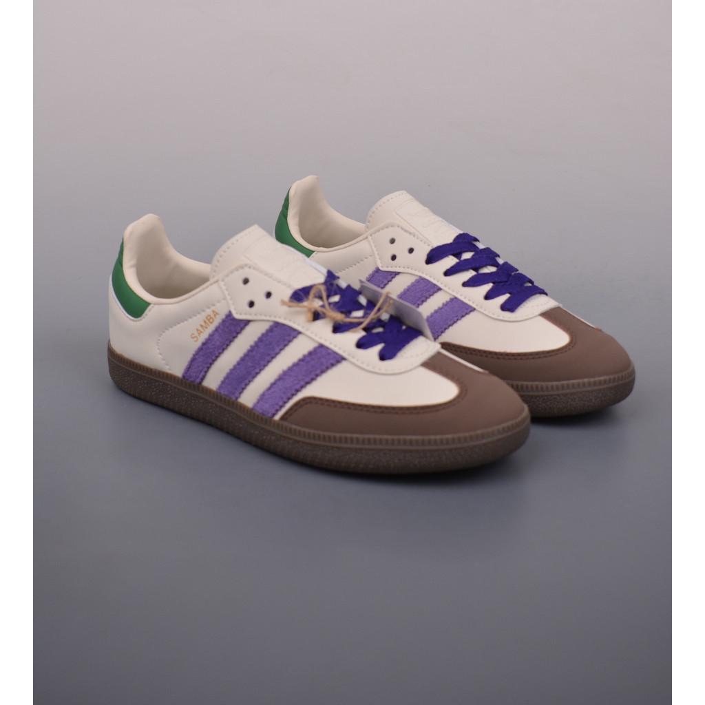 kasut Wales Bonner x adidas Samba 2024 White Purple Brownkasut | Shopee ...