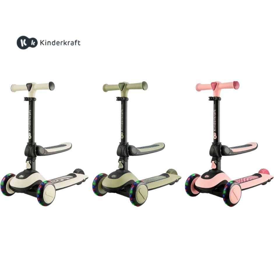 Kinderkraft Balance Bike and 3 Wheels Scooter HALLEY (from 1 year up to ...