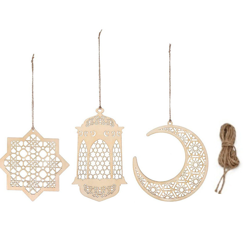 AAN Ramadan Decorations For Home, Wooden Hanging Ramadan Decorations ...