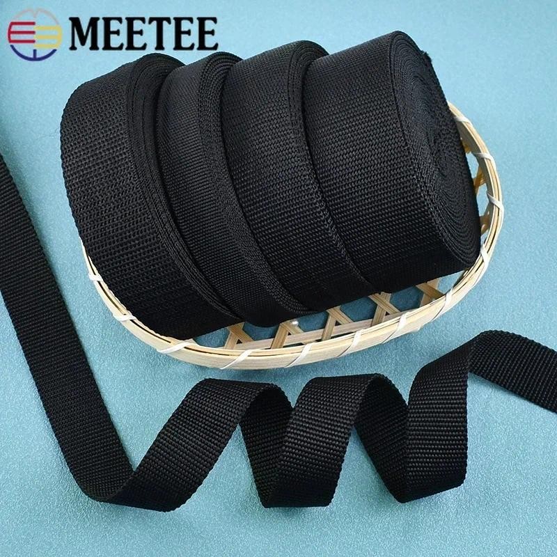 5Meters 20-50mm Black Nylon Webbing 2mm Thick Ribbons Bands Backpack ...