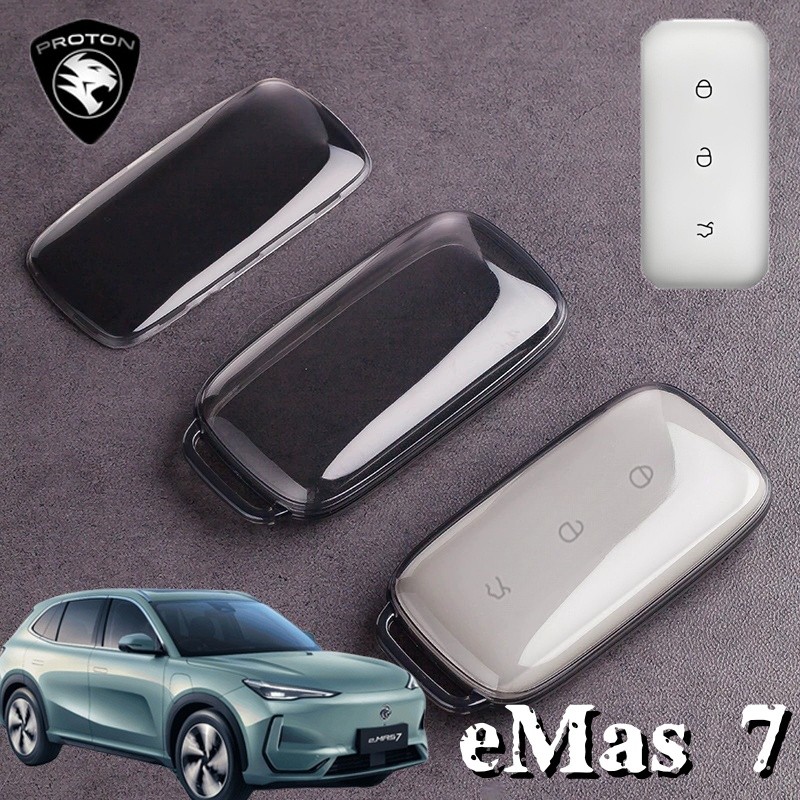 Proton 3 Buttons eMas 7 Car Key Cover TPU Remote Smart Car Key Case for ...