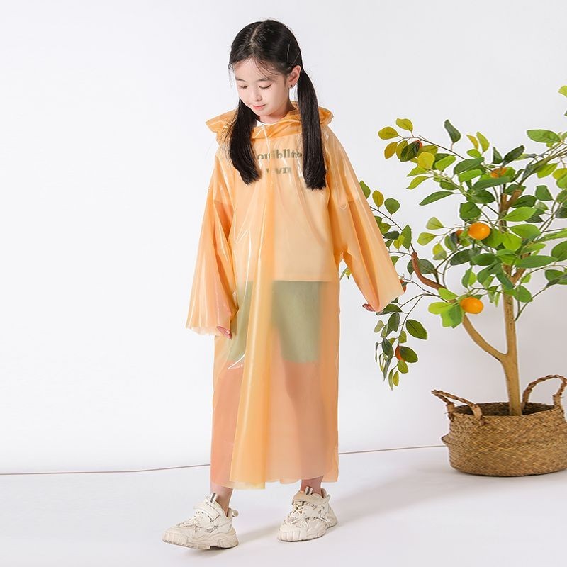 Disposable Children's Raincoat One-Piece Thickened Rainproof Long Full ...