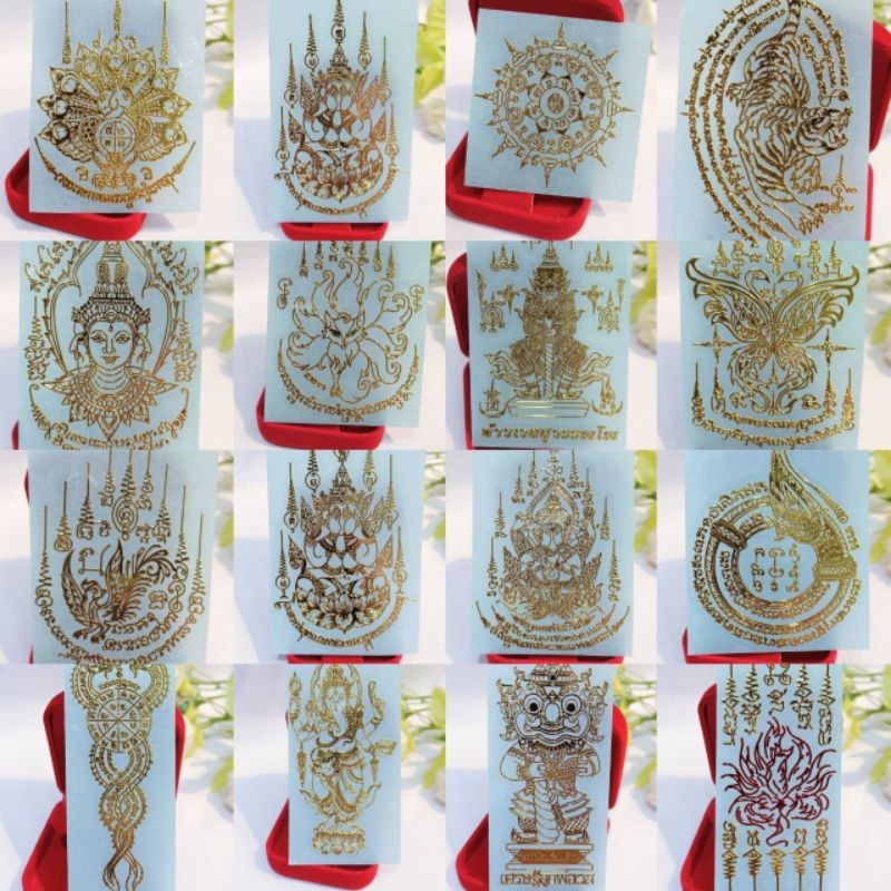 [FF88] 泰国佛牌经文贴纸 泰国金属护身符手机贴 已开光加持 Thai Amulet Stickers | Shopee Malaysia