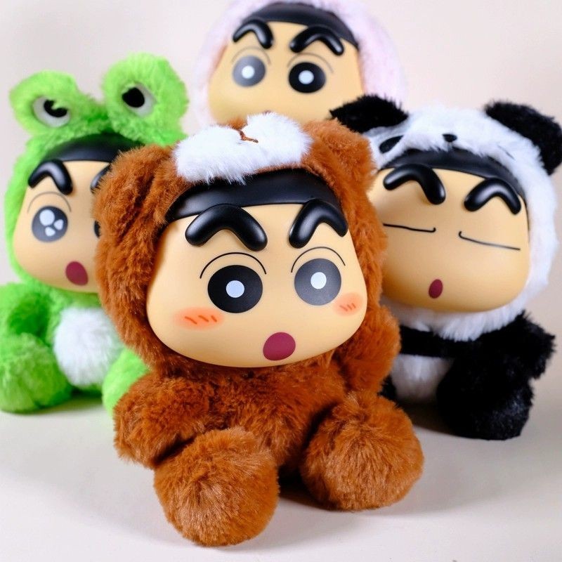 Official genuine Crayon Shin-Chan Vinyl Plush Doll Anime Ornaments Frog ...