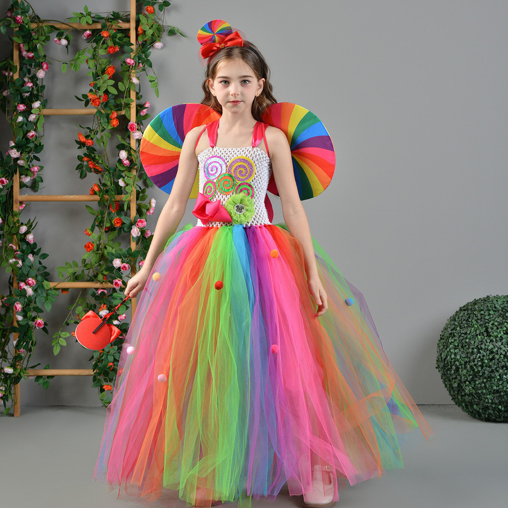 candy theme birthday dress Holiday themed Candy Cane Dress with Detachable Apron
