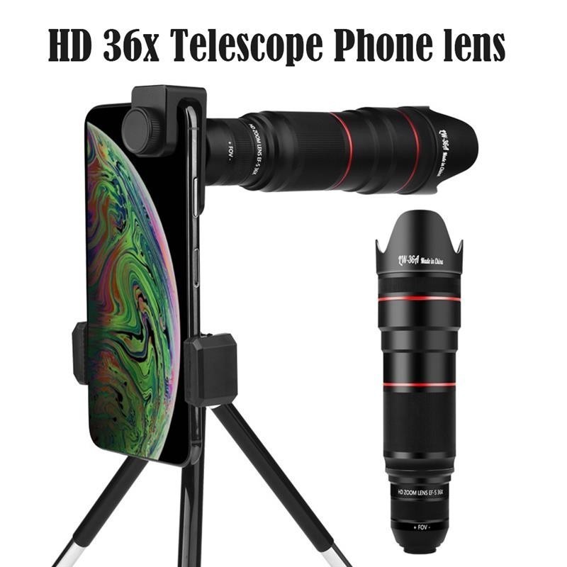 HD 36x Telescope Phone lens professional Tele Zoom Camera Lenses With ...