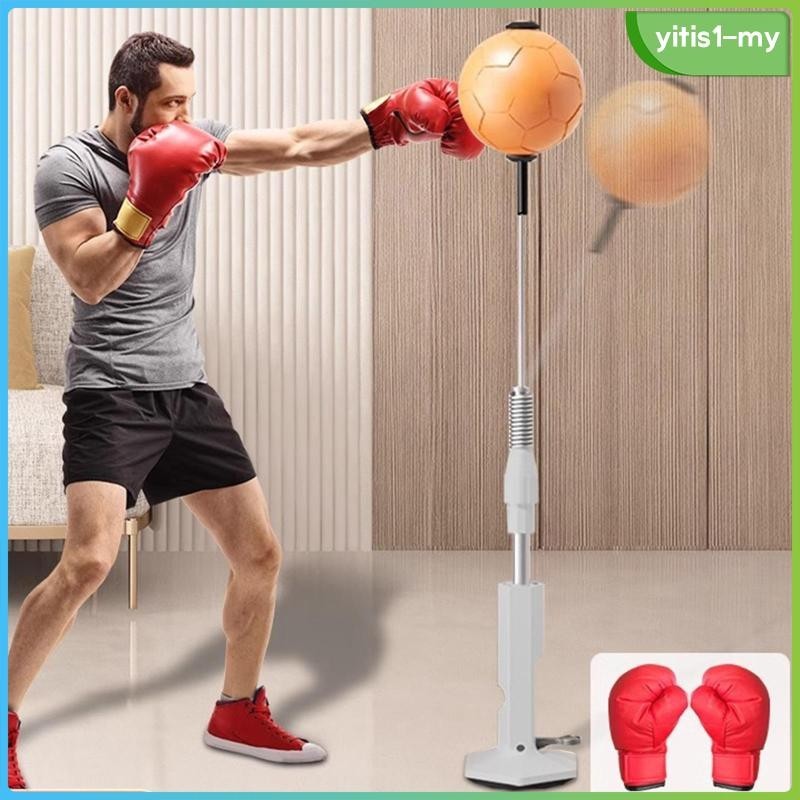 Punching Bag, Height Adjustable Boxing Set With Stand, Boxing Reaction Ball Speed Bag Punching Equipment For Mma Home Gym Workout Fitness