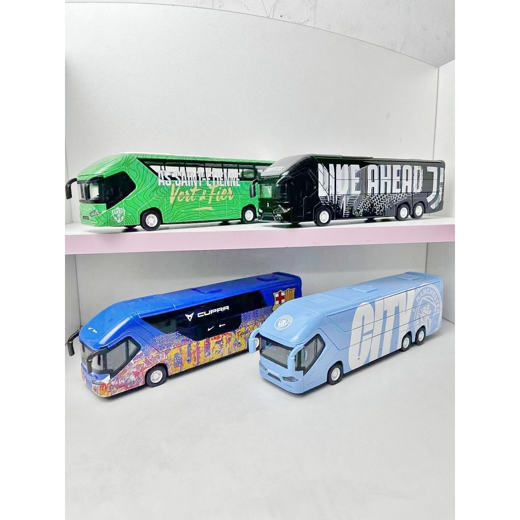 20cm Pull Back Bus Children's Toys Simulation Double-Decker Bus Model ...