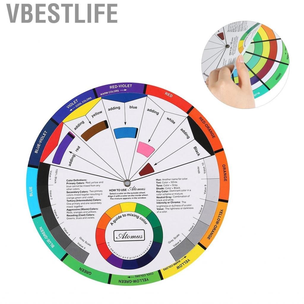 VBESTLIFE Chromatic Circle Of Colors Color Wheel Guide Mixing | Shopee ...