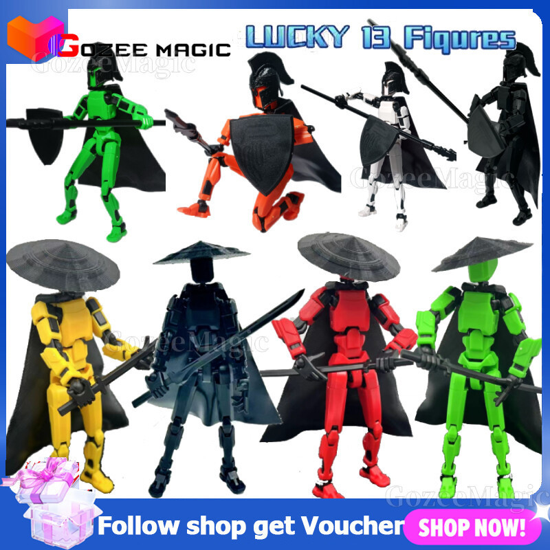 Lucky 13 Action Figure Dummy Decompressio Multi-Jointed Movable Robot ...