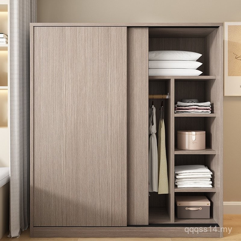 Wardrobe Bedroom Household Sliding Door Locker for Rental Room 2025 New ...