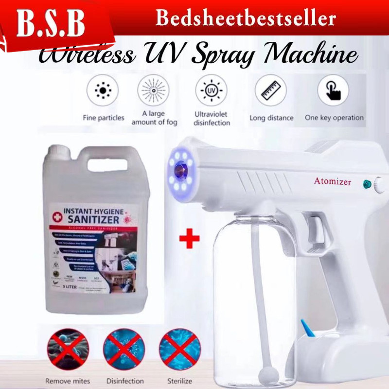 B.S.B Sanitizer Spray Machine Spray Gun Wireless Rechargeable ...