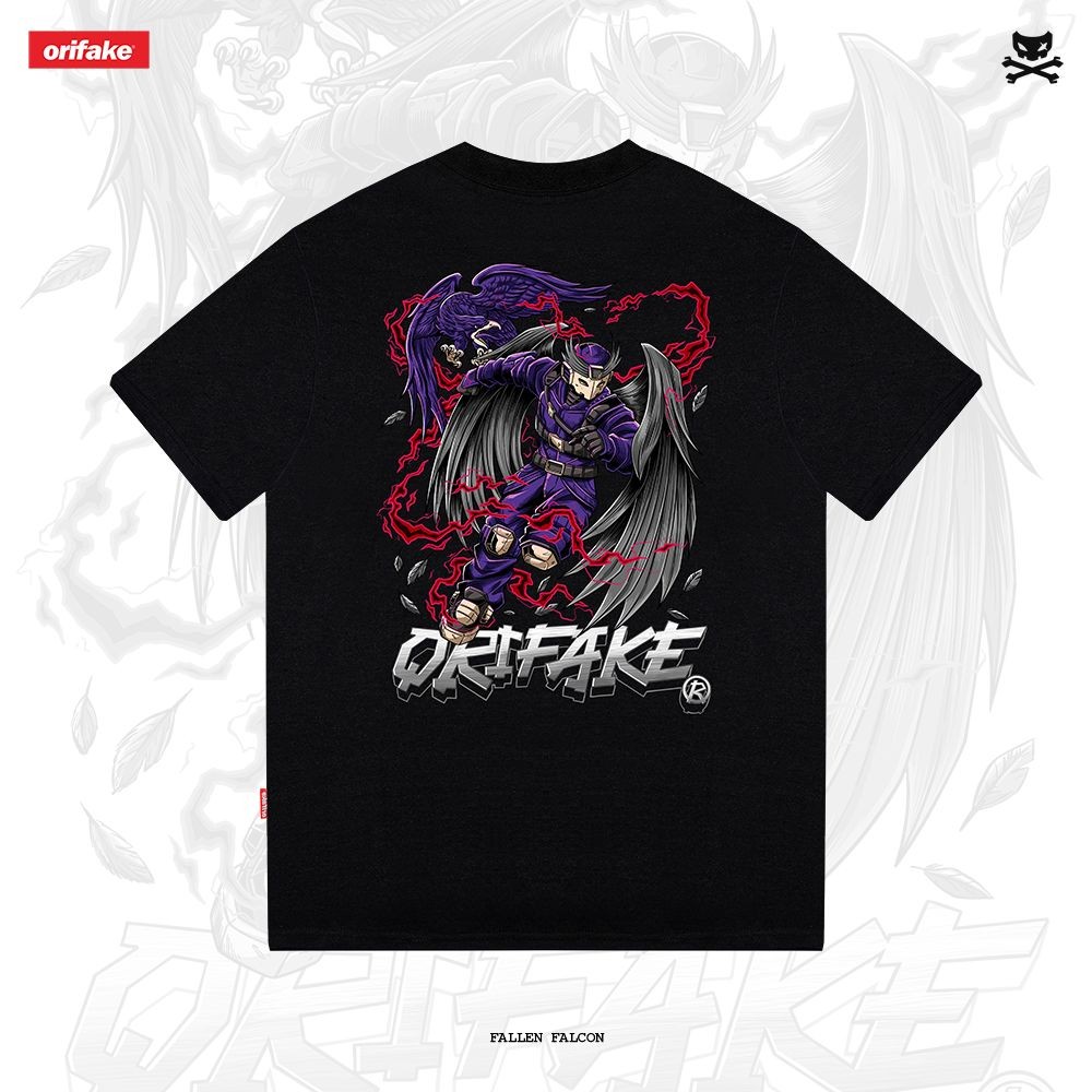 Orifake - Fallen Falcon T-Shirt 200gsm | Shopee Malaysia