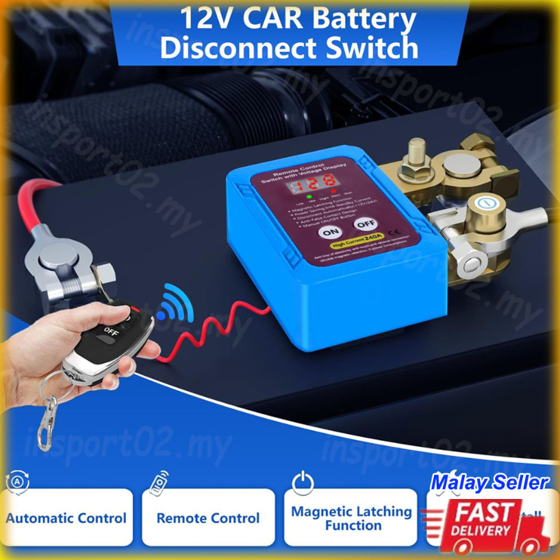 12/24V 240A Remote Battery Disconnect Switch Universal Durable Auto ...