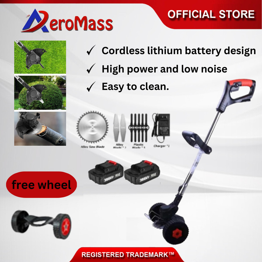 Grass Trimmer Mesin Rumput 1800W Lawn Mower Electric Grass Trimmer ...