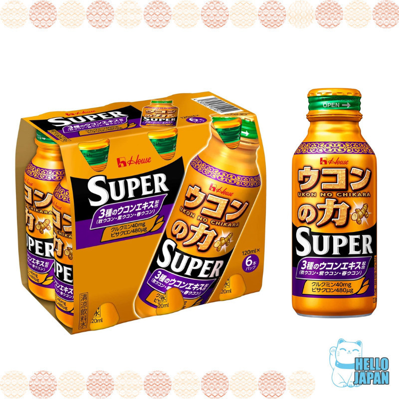 The power of Ukon Power SUPER Super 120ml × 6 set ukon no chikara ...