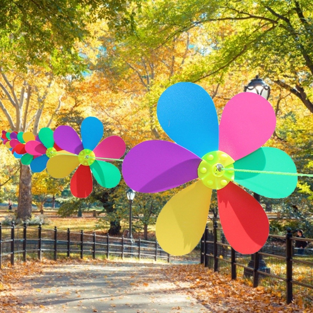 Adria_Wind Whirligig Delicate Craft Six Colors Light Weight Flower ...