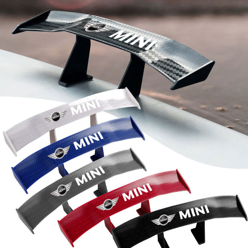 Carbon Fiber Look Car Mini Rear Spoiler Mini Wing Small Model ...