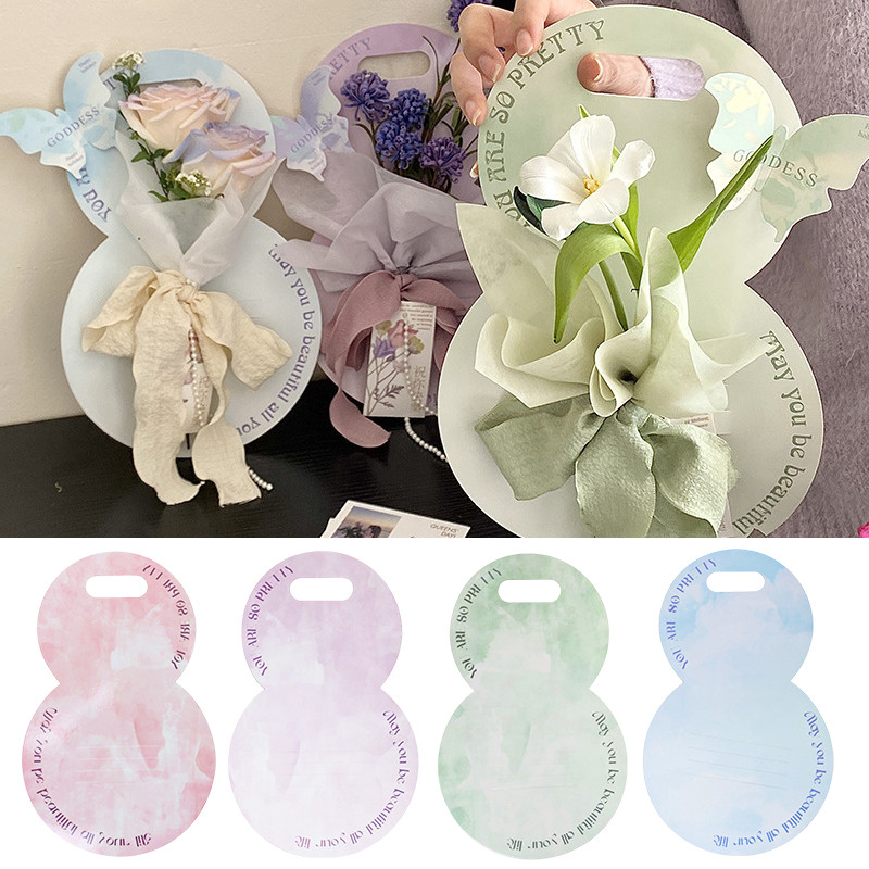 Single Flower Bouquet Handheld Packing Box Flower Wrapping Paper ...