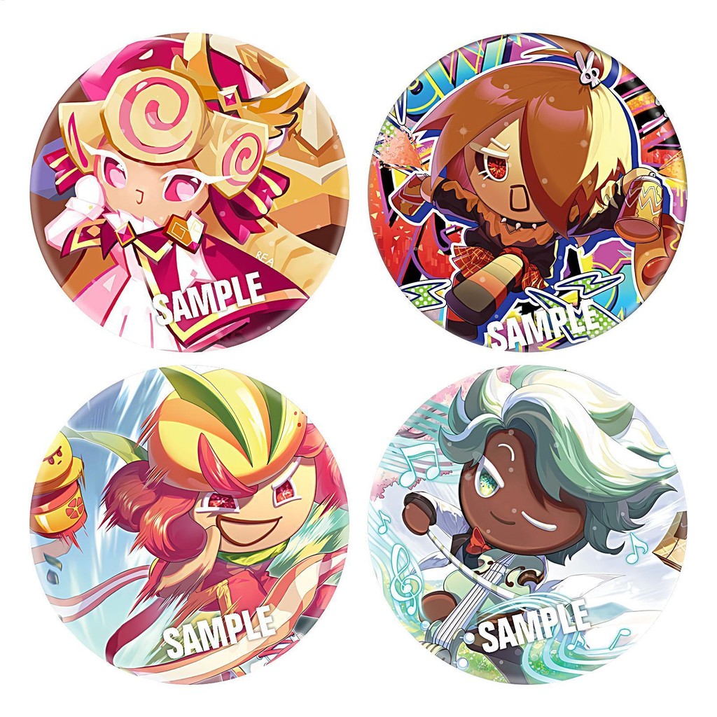 Cookie Run: Kingdom Pin Badges Game characters Metal Badge Cartoon Game ...