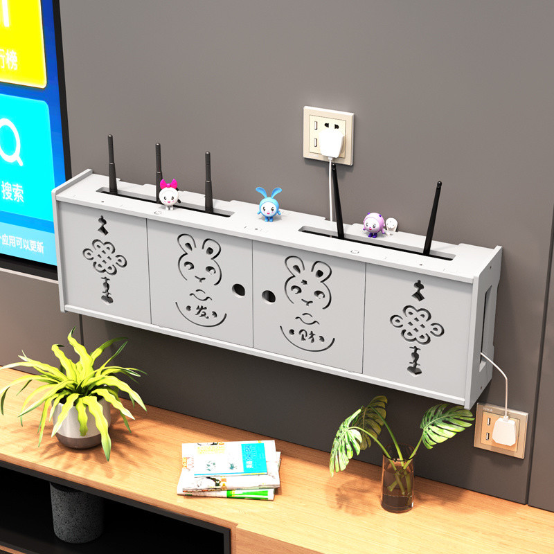 [8897 Person Collection] Router Storage wifi Storage Box Wall-Mounted ...