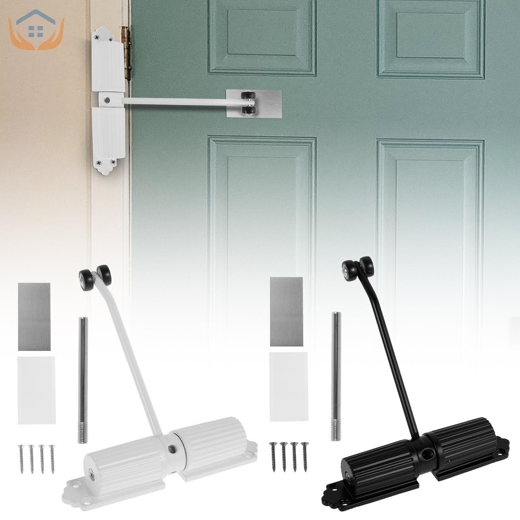Double Spring Door Closer Aluminum Alloy Automatic Door Closer Quiet ...