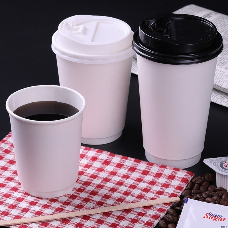 PUTIH Sameday 3.17[25PCS]Papercup Double Wall White 12 Oz (400ml ...