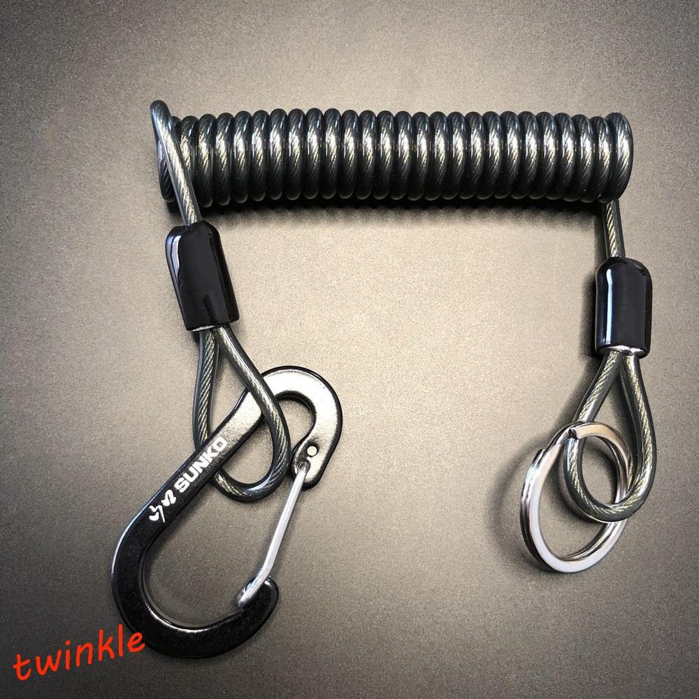 TWINKLE1 Wire Spring Rope Lockable Heavy Duty Twisted Retention Rope ...
