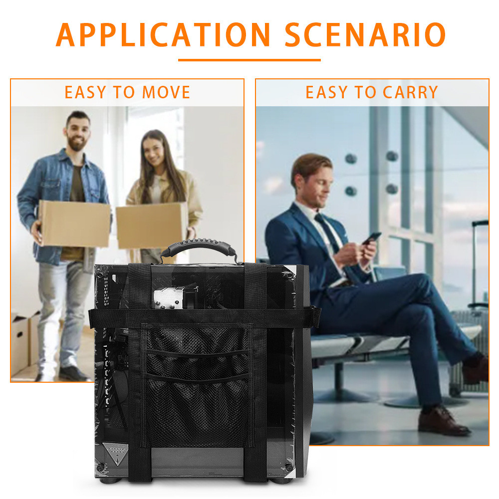 PC Carrying Strap with Pockets for Cable Computer Accessories,Desktop ...