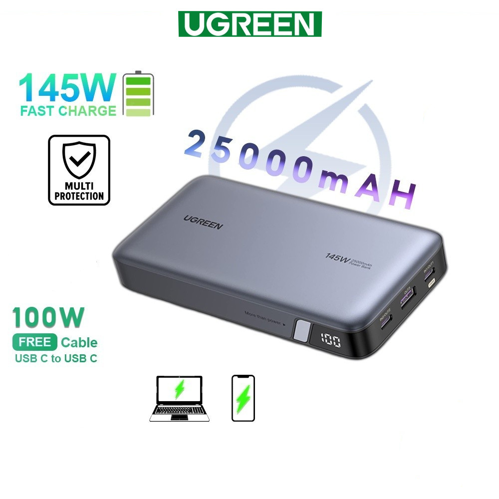 UGREEN 25000mAh 145W PB205-90597A PowerbanK | Shopee Malaysia