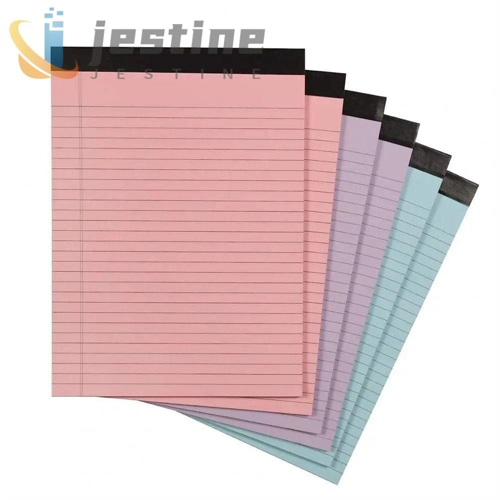JESTINE Legal Pad, Tearable 50 Pages Writing Sheet Paper, Memo Pad Ink ...