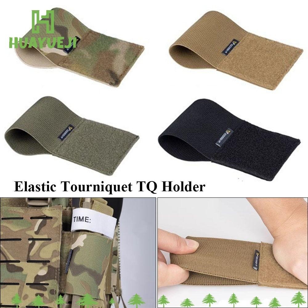 HUAYUEJI Elastic Tourniquet, Plate Carrier Hunting Vest Medical TQ Holder, High Quality